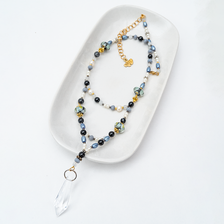 Kalung Kristal Bertingkat Onyx