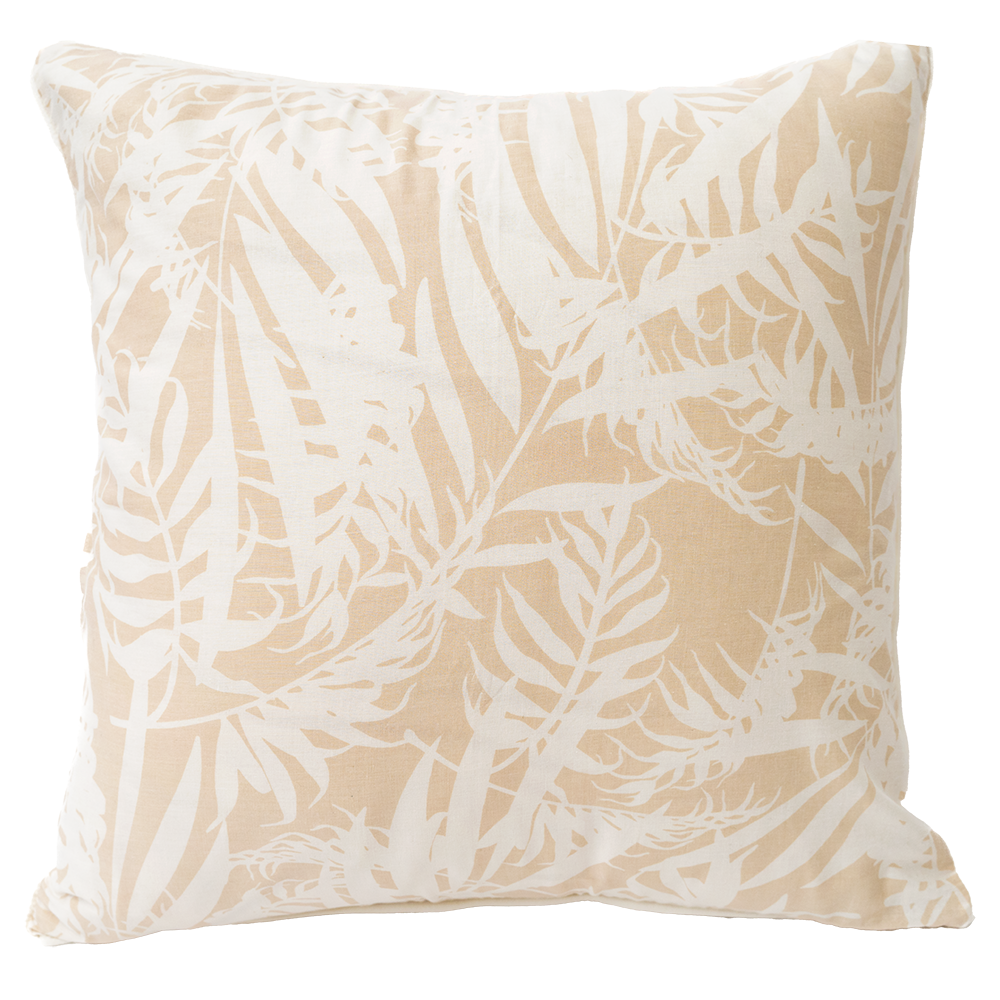 Sarung Bantal Palm Natural, 45cm - SALE HOMEWARES