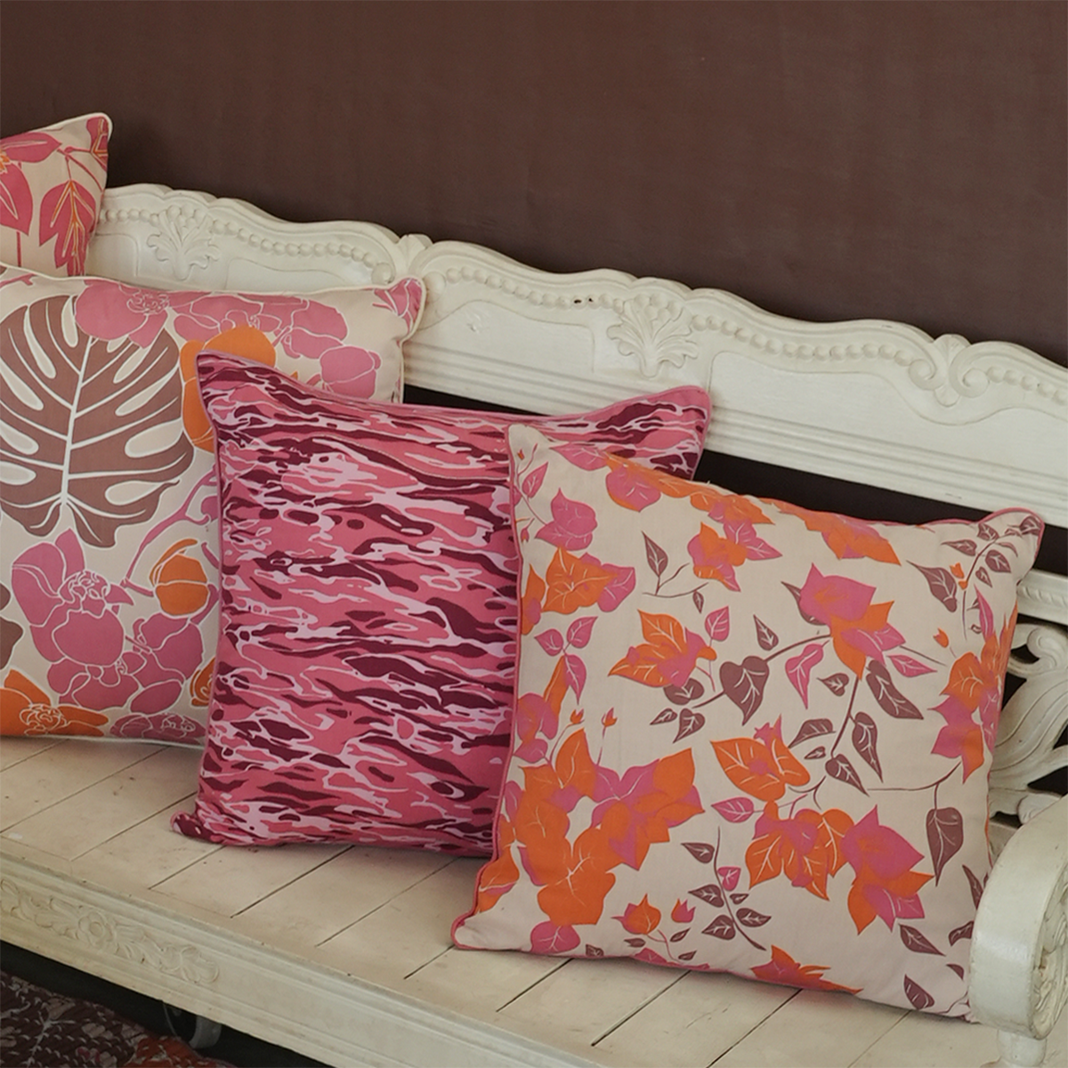 Water Claret Peach Cushion Cover, 45cm