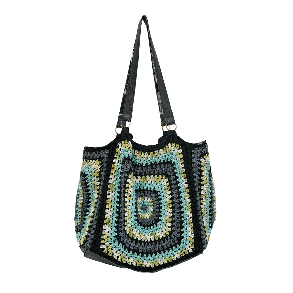 Tas Rajutan Nenek Besar Warna Onyx