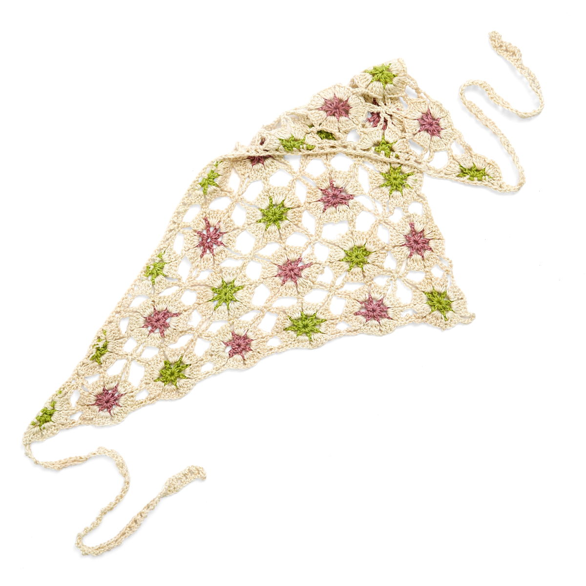 Matcha Latte Crocheted Bandana
