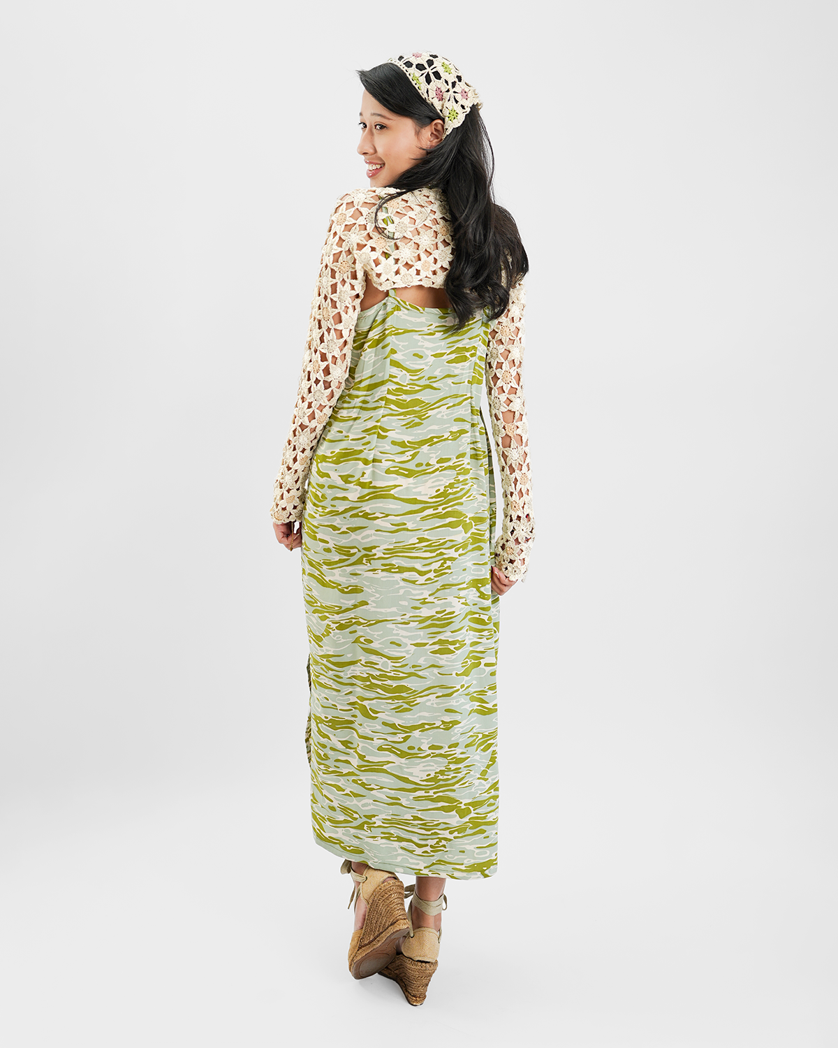 Water Avocado Midi Slip Dress, 2 sizes