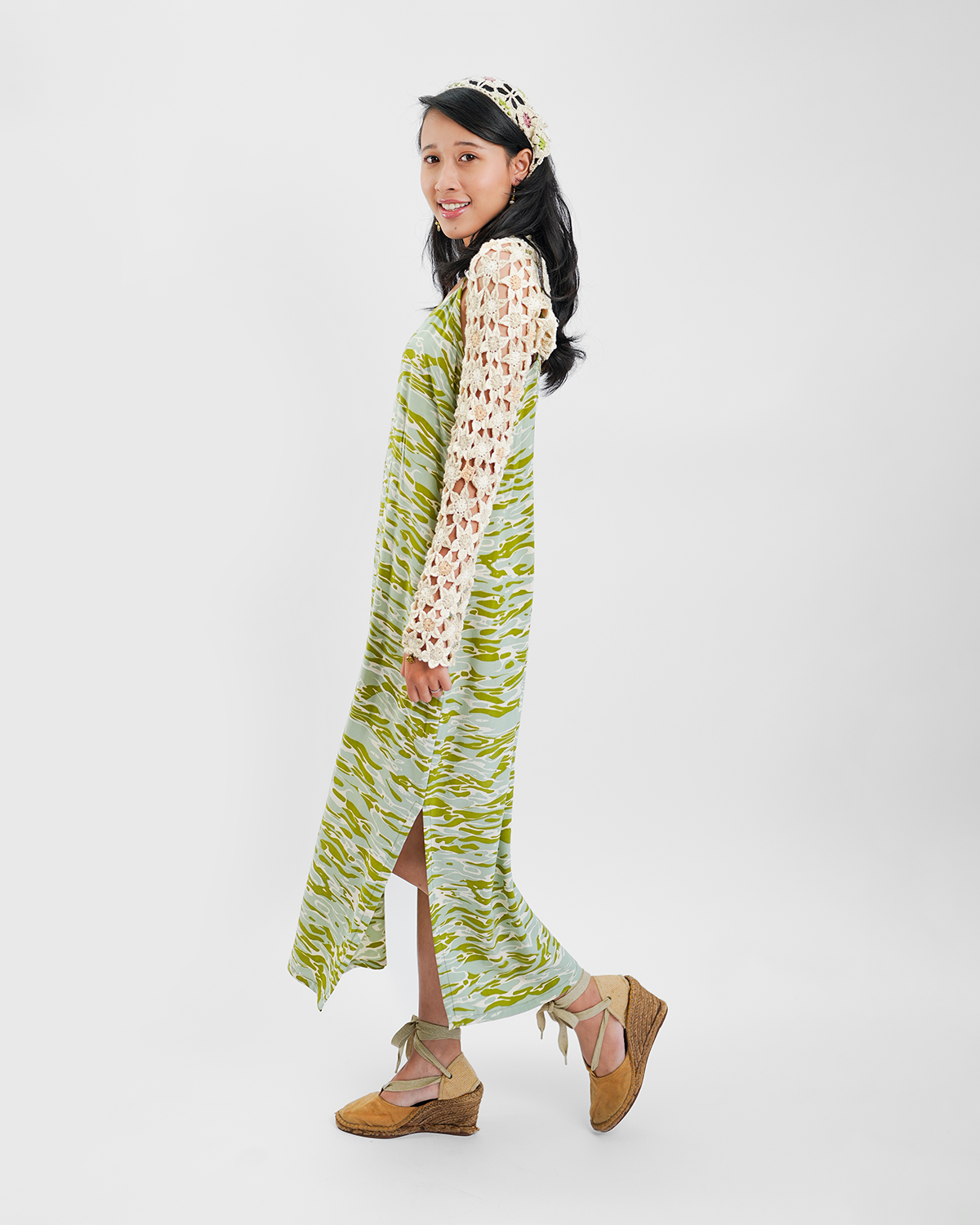 Water Avocado Midi Slip Dress, 2 sizes