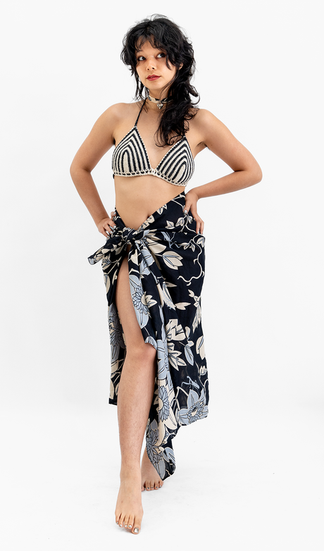 Sarung Katun Organik 60-an Onyx