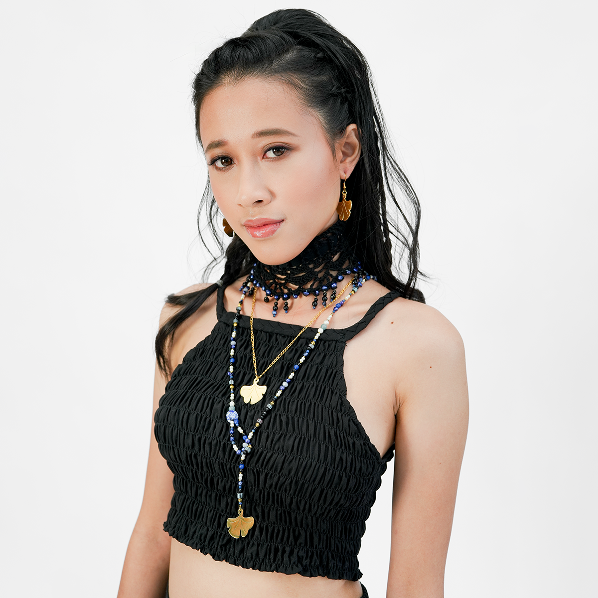 Koleksi Perhiasan Pantai Ginkgo Siren (5 item dijual terpisah)