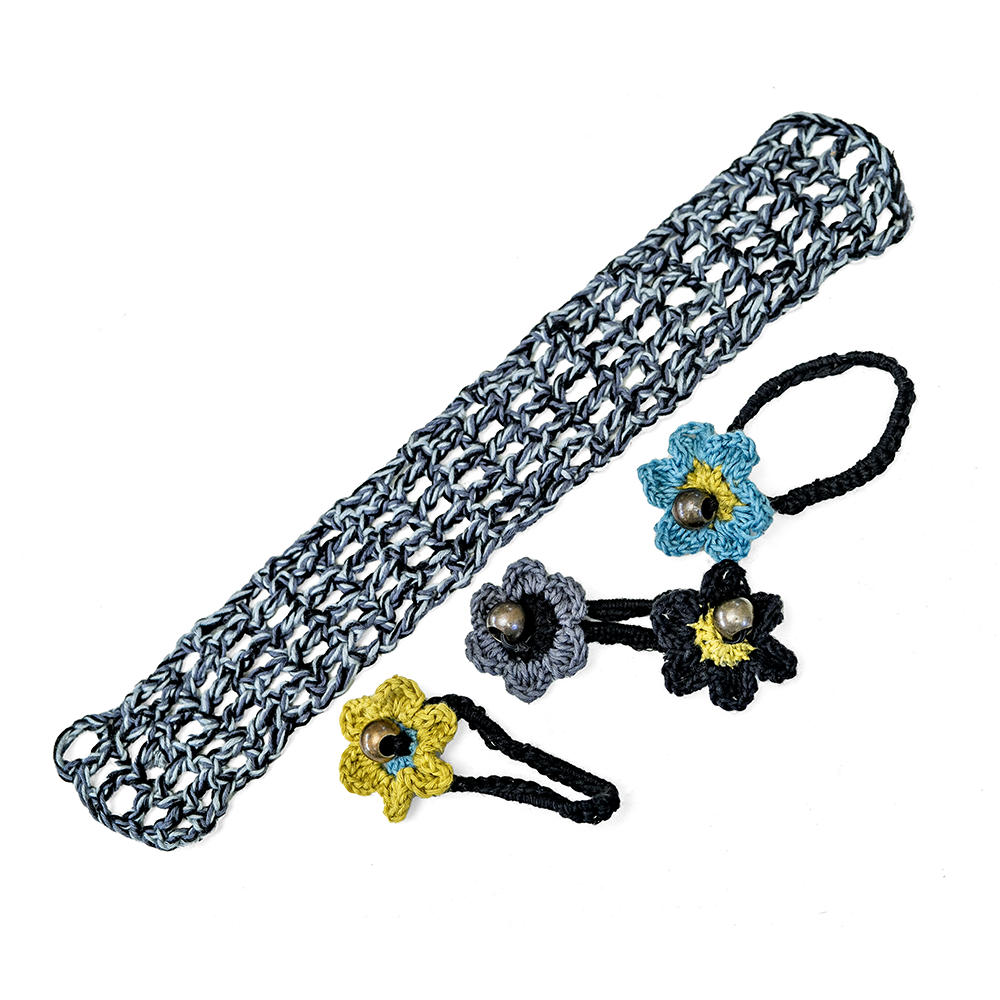 Onyx Crochet Headband/Choker set - SALE CLOTHING & KIDS