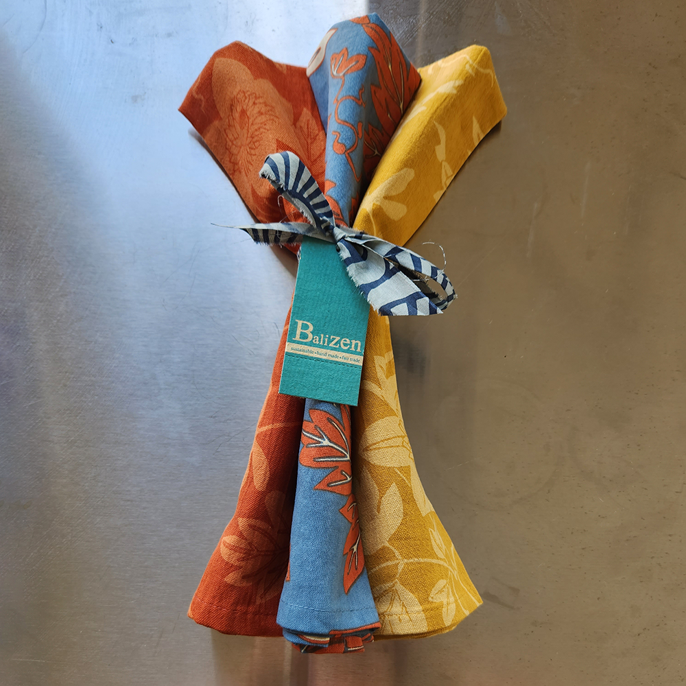 Passion Flower Tea Towels, set of 3 - SALE HOMEWARES