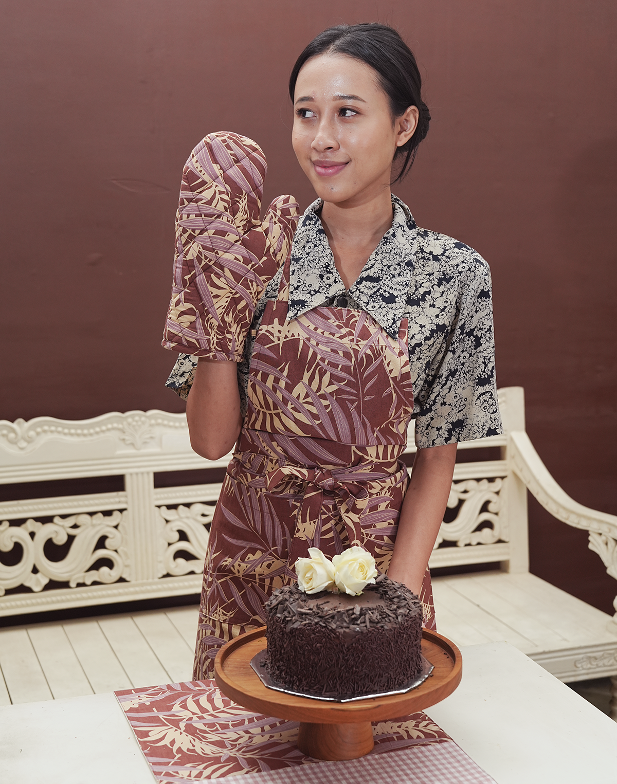 Sarung Tangan Oven Palm Lavender Sienna