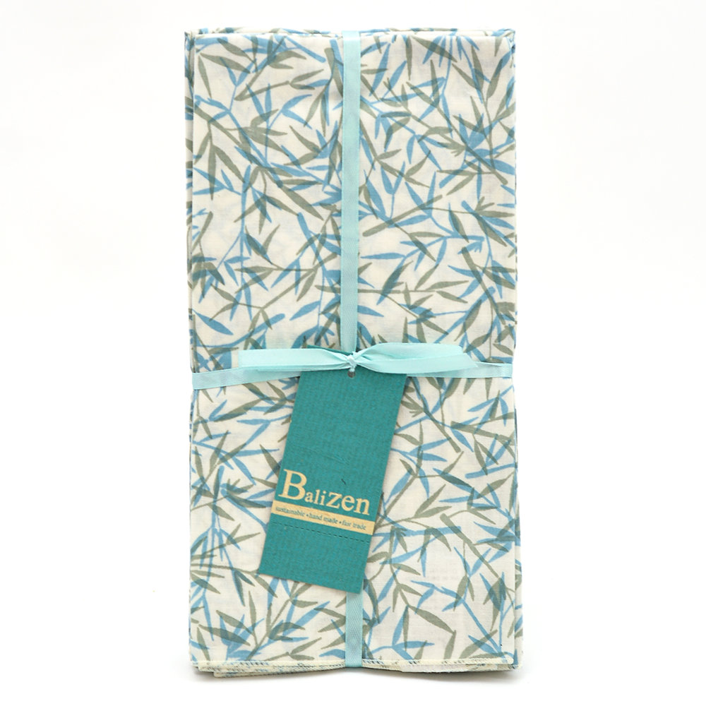Bamboo Blue Napkins set of 4