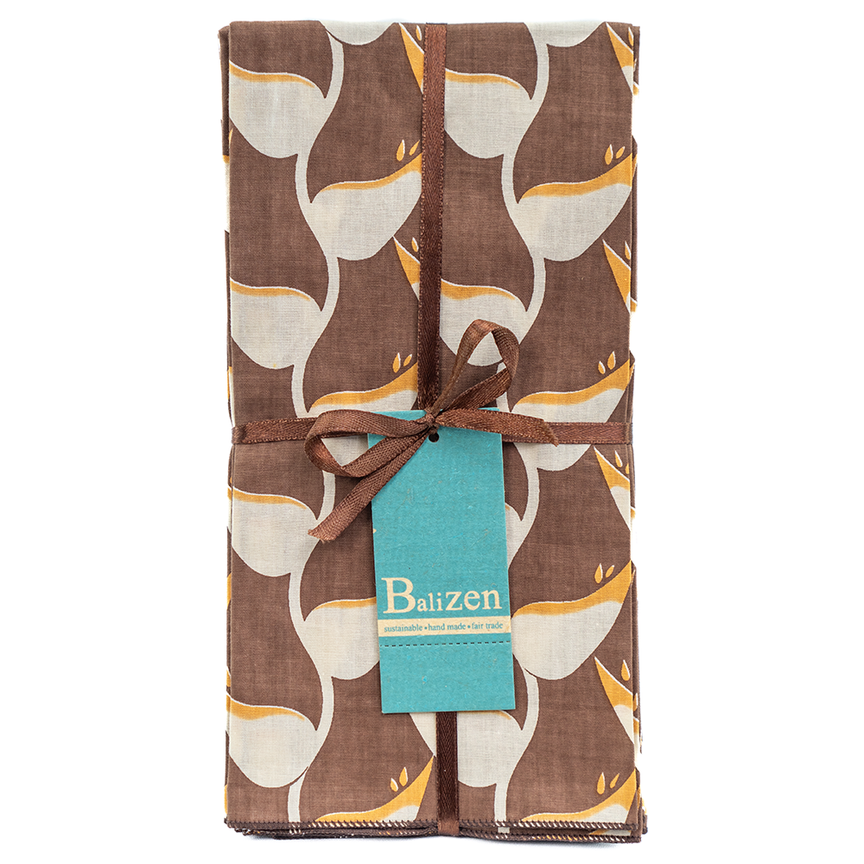 Set Serbet Madu Heliconia Brown isi 4 - SALE HOMEWARES