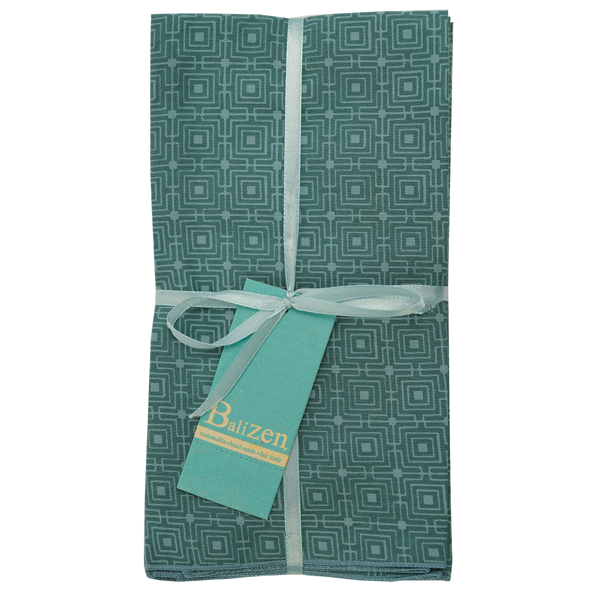 Infinity Squared Viridian Napkins set of 4