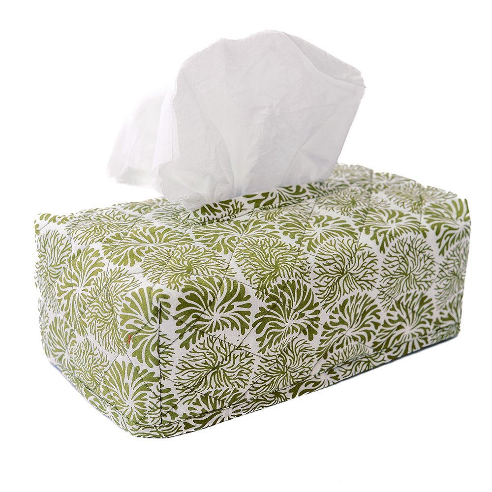 Tumbleweed Avocado Tissue Box Cover
