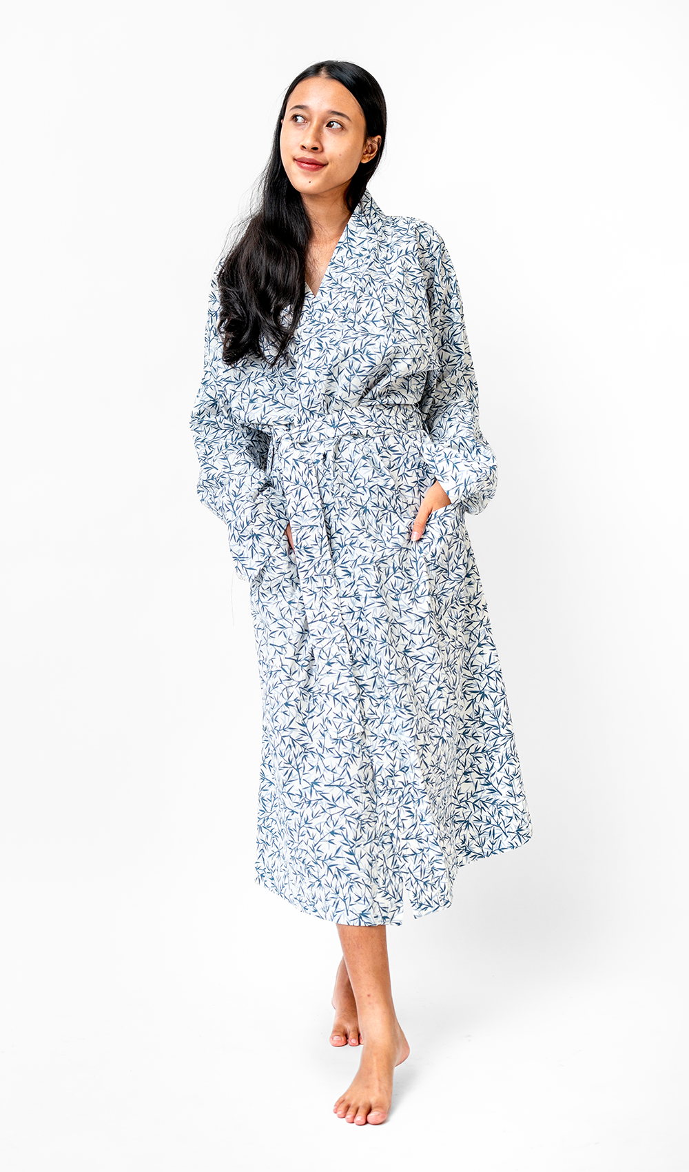 Bamboo Indigo Kimono, 3 sizes - SALE CLOTHING & KIDS