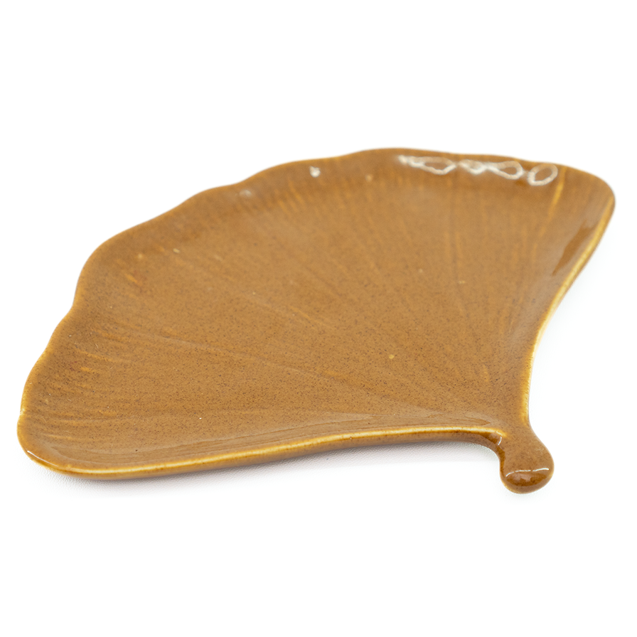 Ginkgo Plate Brown - SALE HOMEWARES
