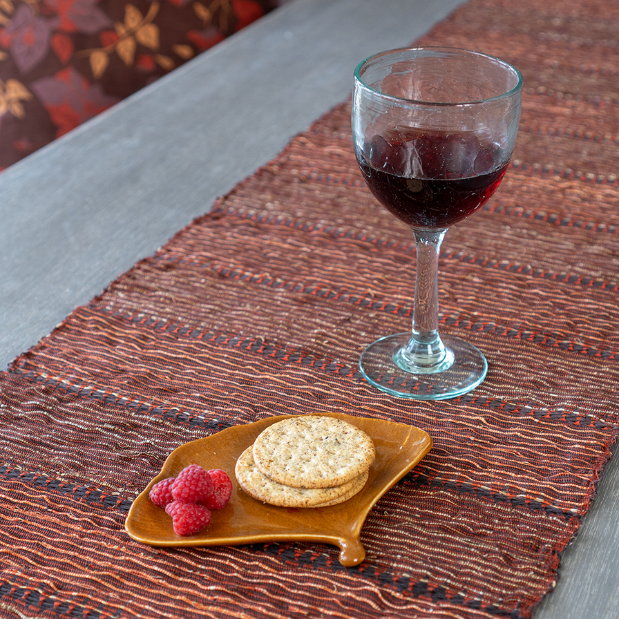Ginkgo Plate Brown - SALE HOMEWARES