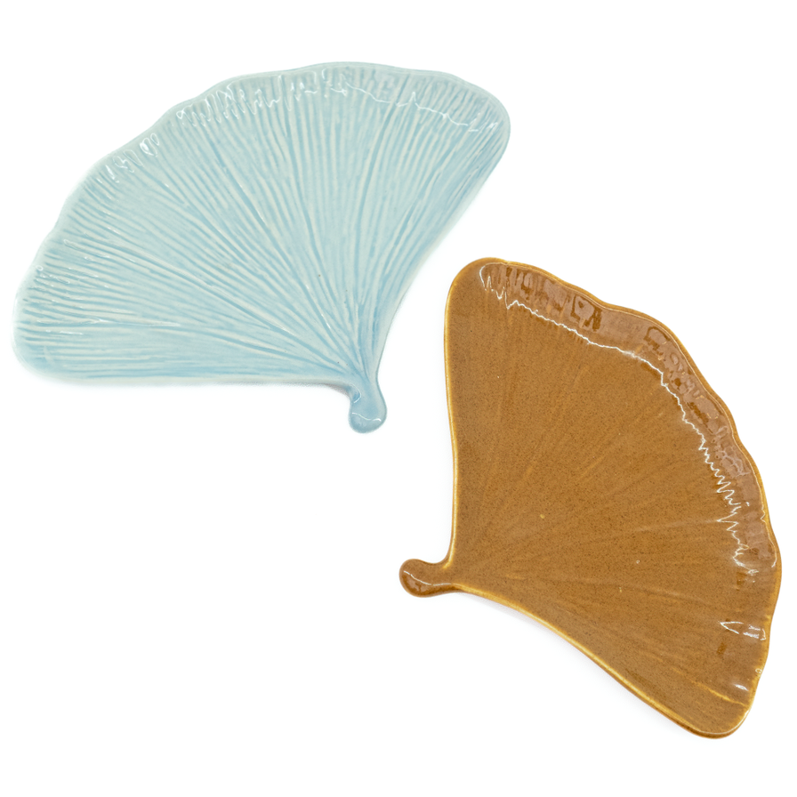Ginkgo Plate Brown - SALE HOMEWARES