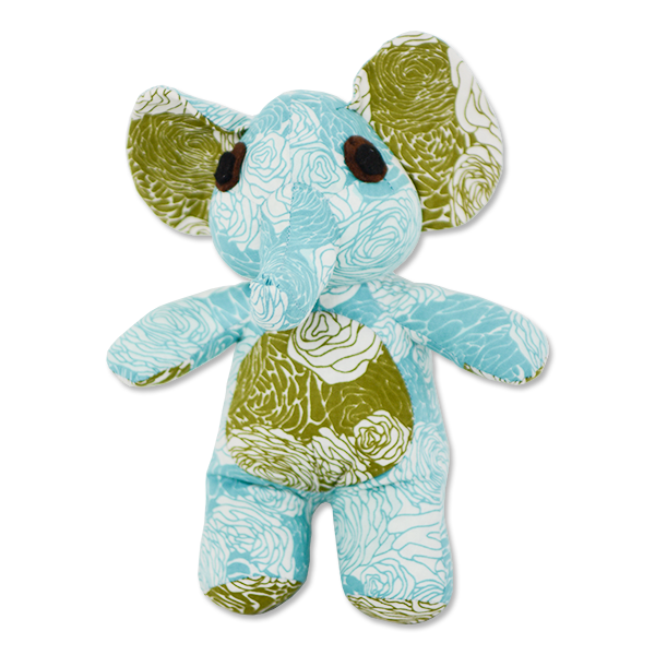 Flowers Cool Patchwork Baby Elephant