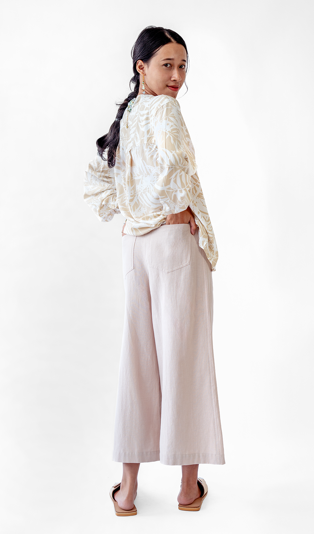 Blus Atasan Rayon Alami Palm, 2 ukuran - PAKAIAN & ANAK-ANAK DISKON
