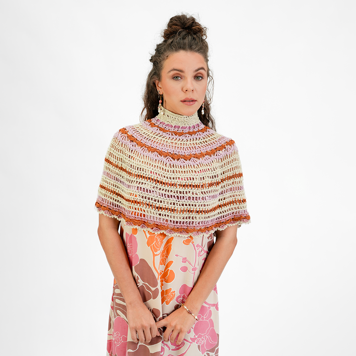 Sienna Crocheted Capelet - One Size