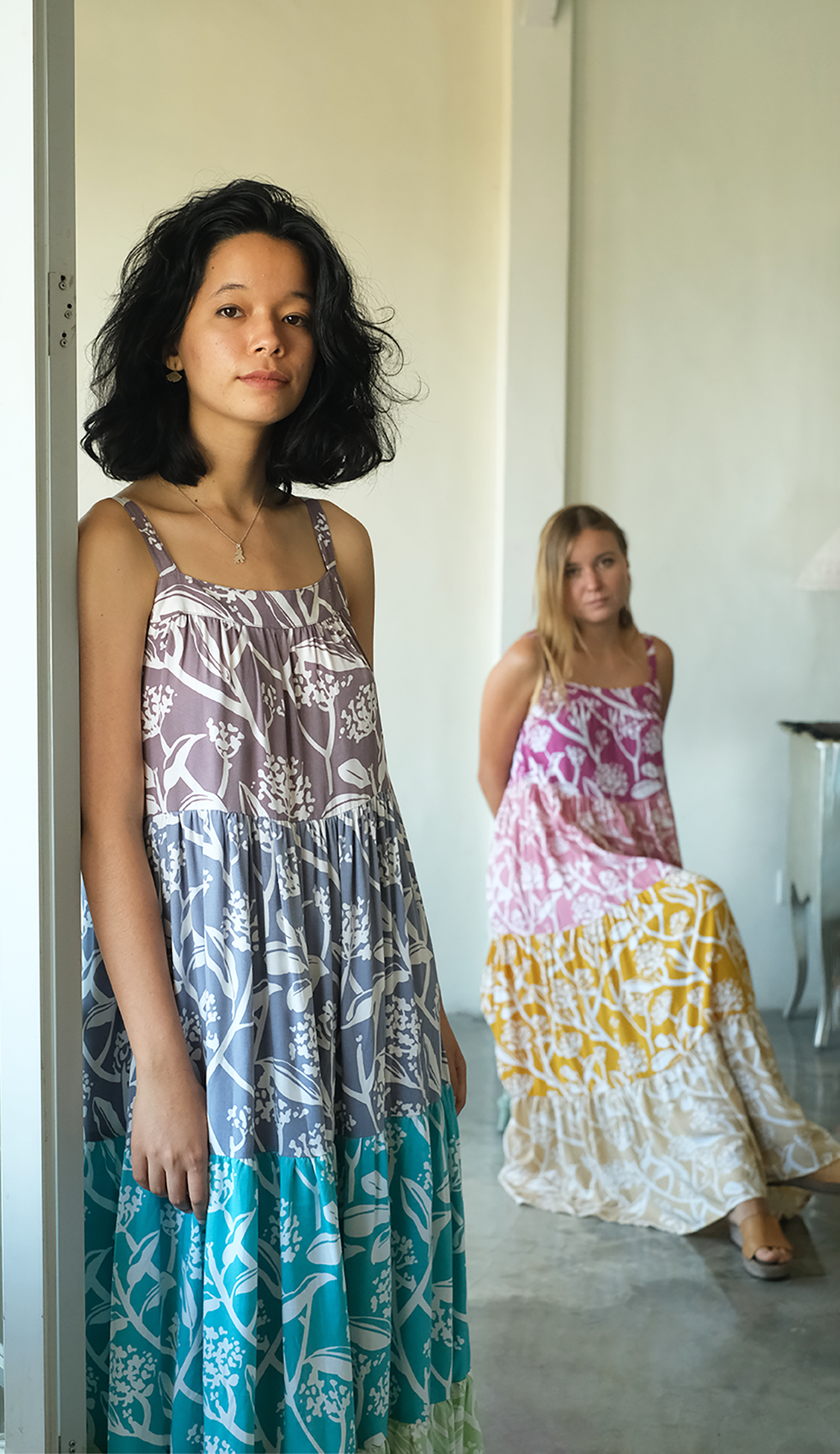 Scrappy Rayon Ruffle Dress, 2 sizes