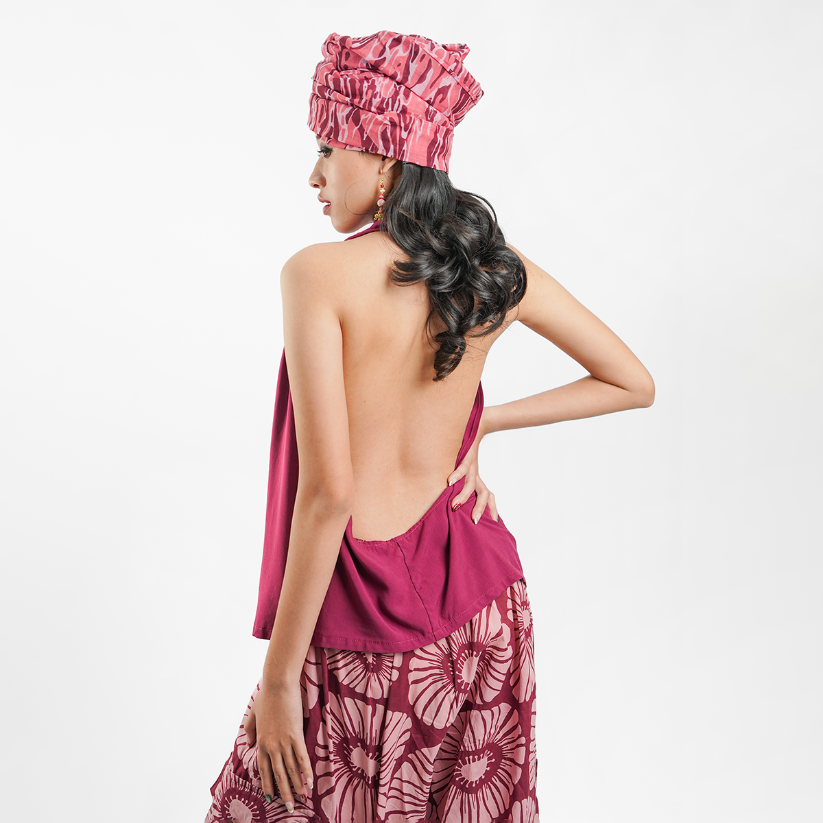 Claret Water Organic Organza Scarf