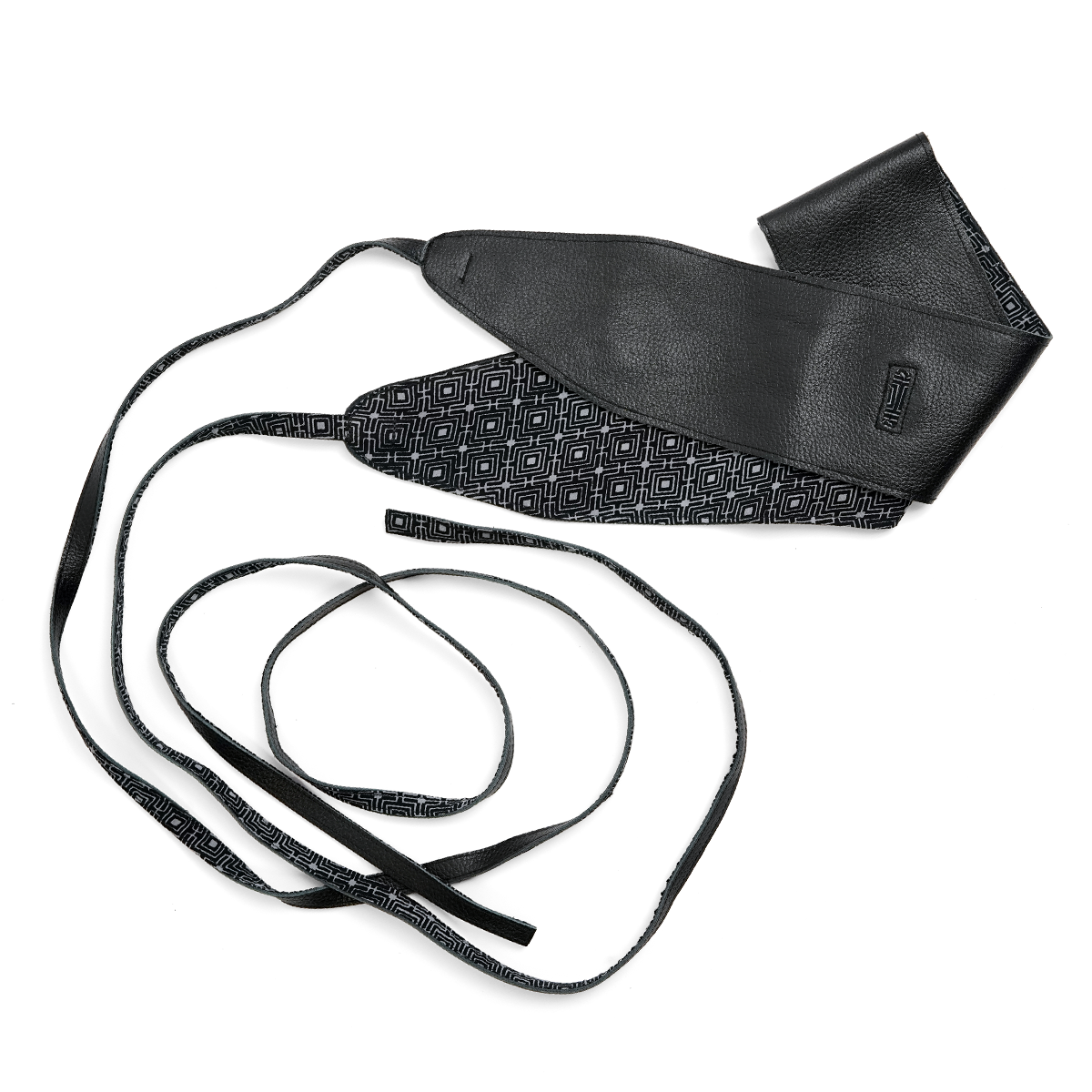 Black Reversible Obi Belt