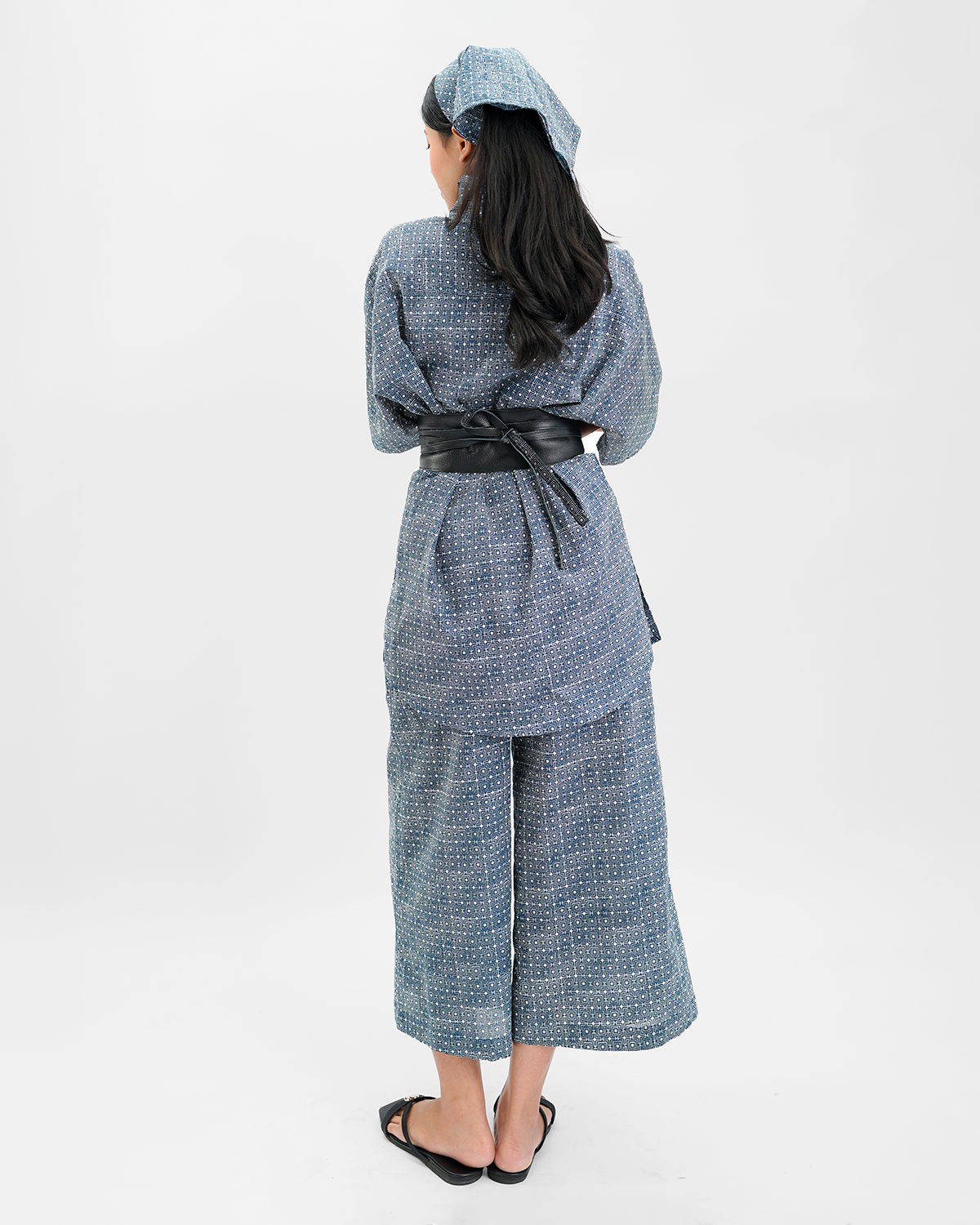 Black Reversible Obi Belt