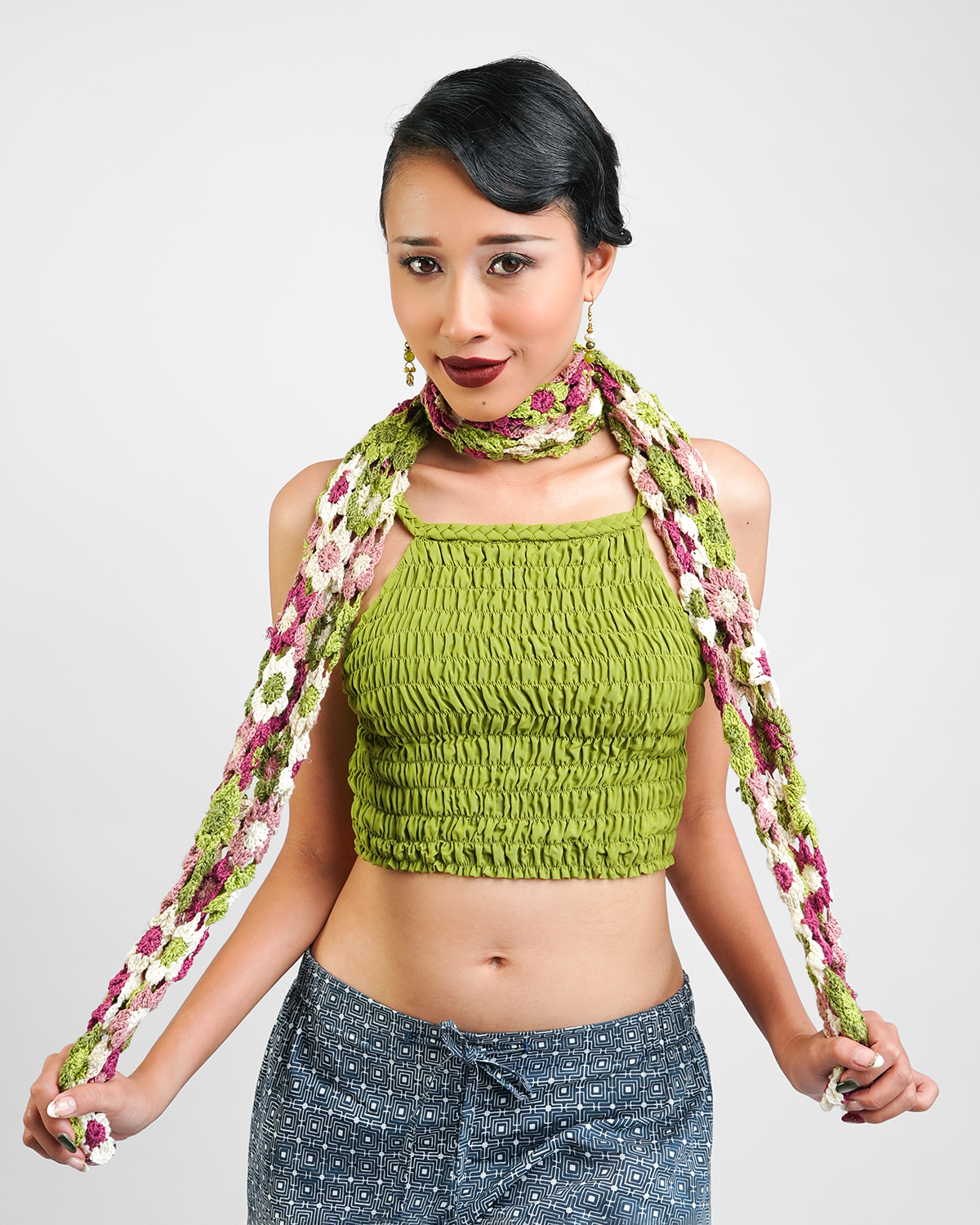 Avocado Crocheted Ballet Shrug, 1 size