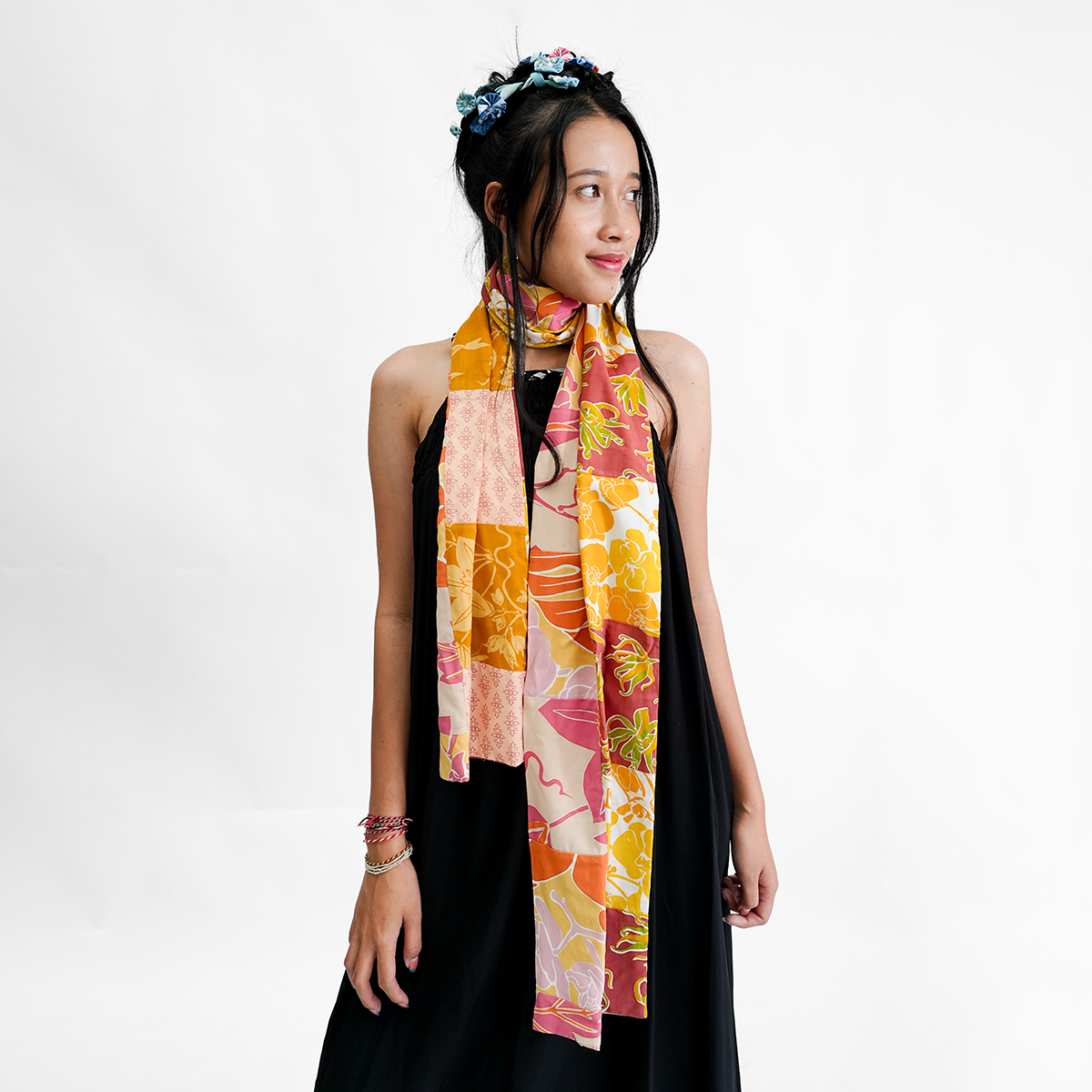 Warm Patchwork Rayon Scarf - sale clothing & kids
