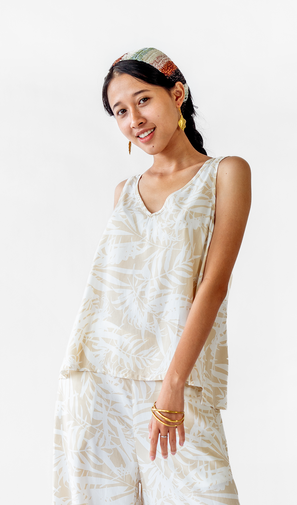 Atasan Semi-Swing Palm Natural, 2 ukuran