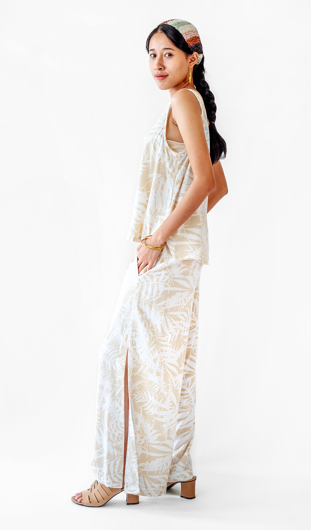 Palm Natural Wide Leg Pants, 3 sizes