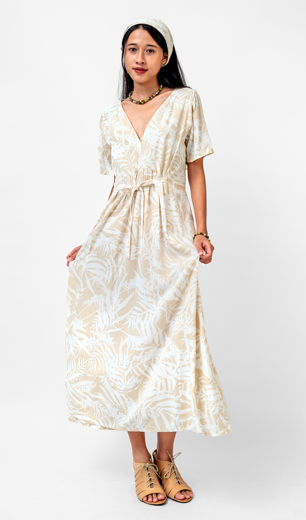 Palm Natural Rayon Frock Dress, 3 sizes - SALE CLOTHING & KIDS
