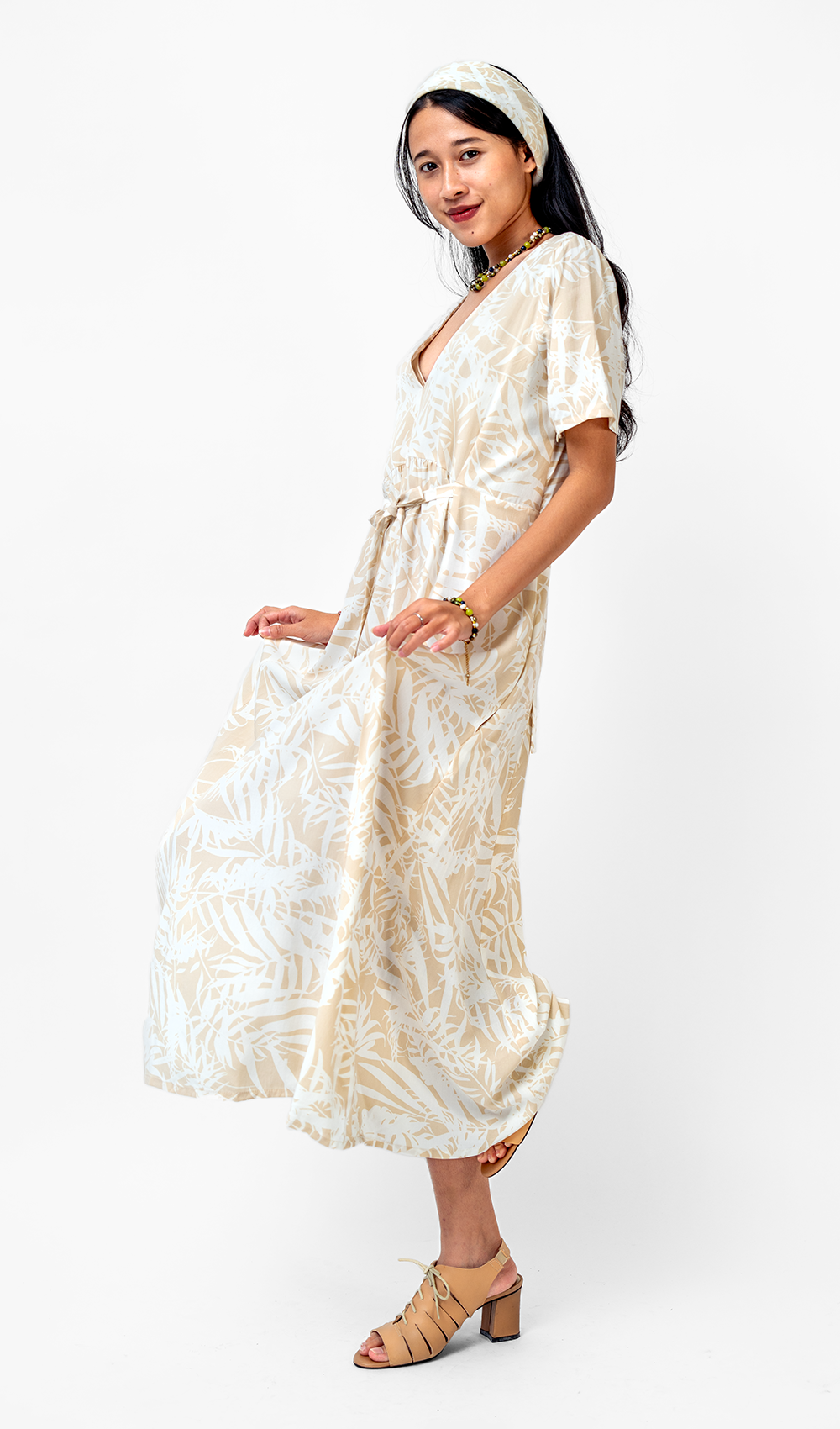 Palm Natural Rayon Frock Dress, 3 sizes - SALE CLOTHING & KIDS