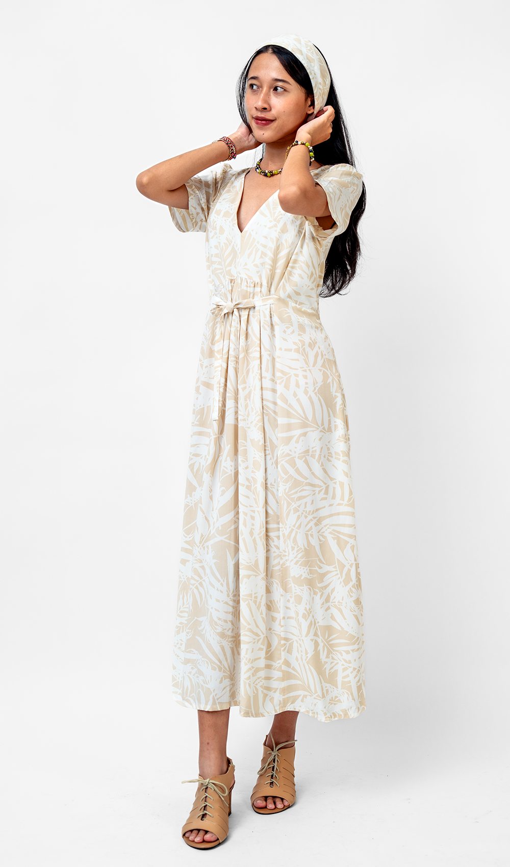 Palm Natural Rayon Frock Dress, 3 sizes - SALE CLOTHING & KIDS