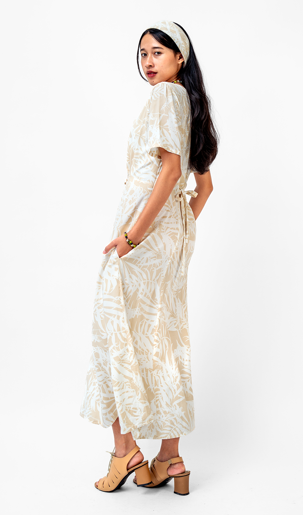 Palm Natural Rayon Frock Dress, 3 sizes - SALE CLOTHING & KIDS