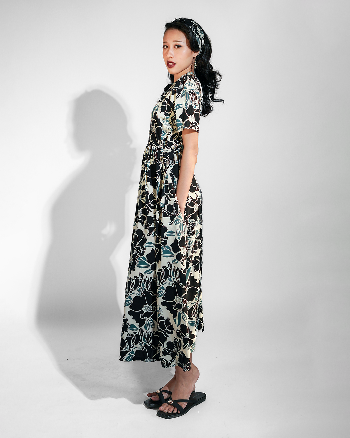Onyx River Rayon Frock Dress, 3 Sizes