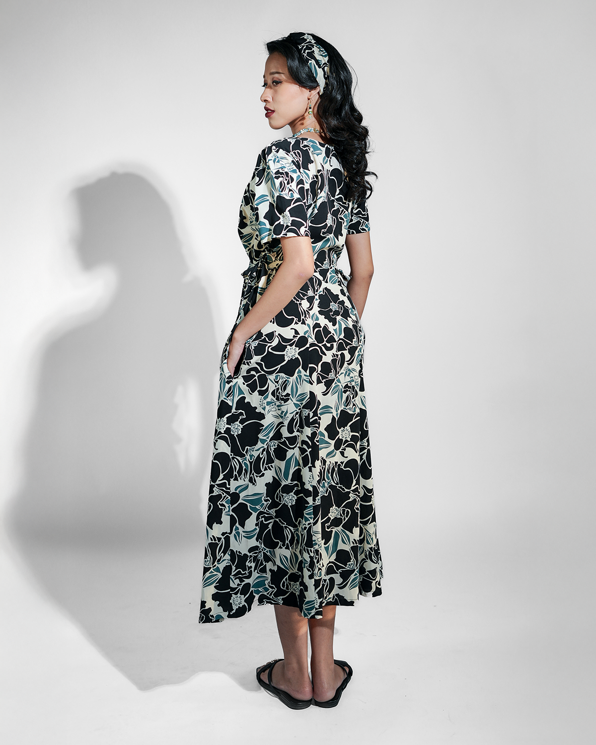 Onyx River Rayon Frock Dress, 3 Sizes