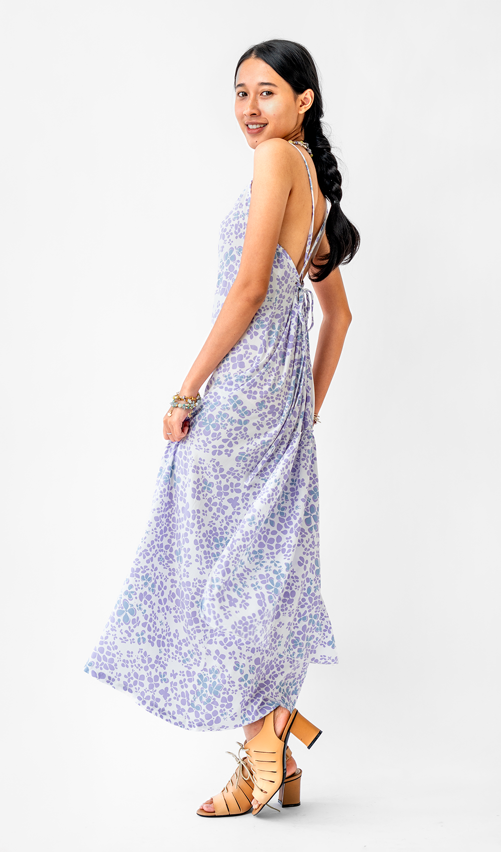 Hydrangea Lilac Panel Dress - SALE CLOTHING & KIDS