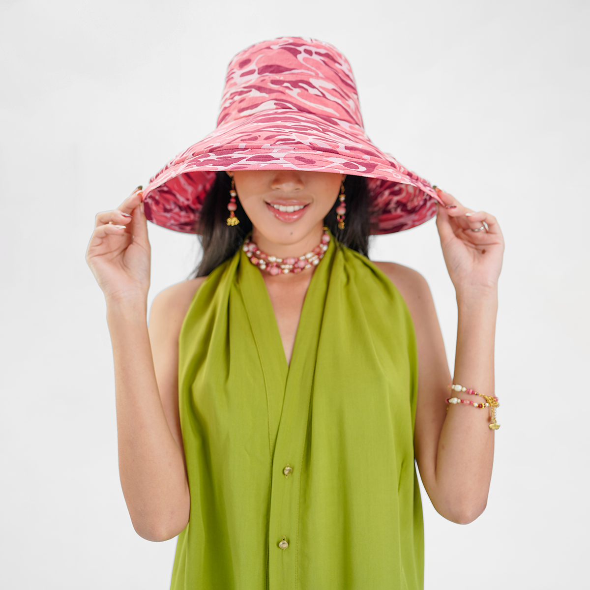 Water Claret Cotton Sunhat