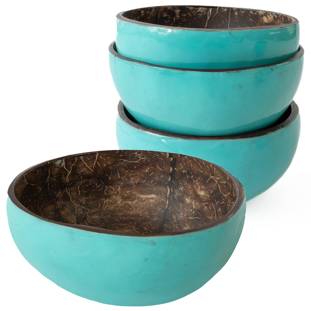 Aqua Coconut & Capiz Shell Bowl