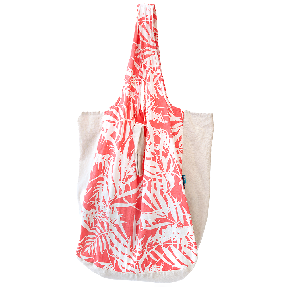 Premium shopper Cotton Linen Coral