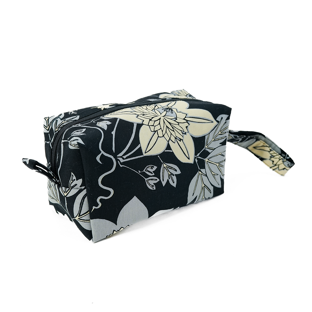 Tas Kosmetik Passion Flower Onyx, Ukuran Sedang