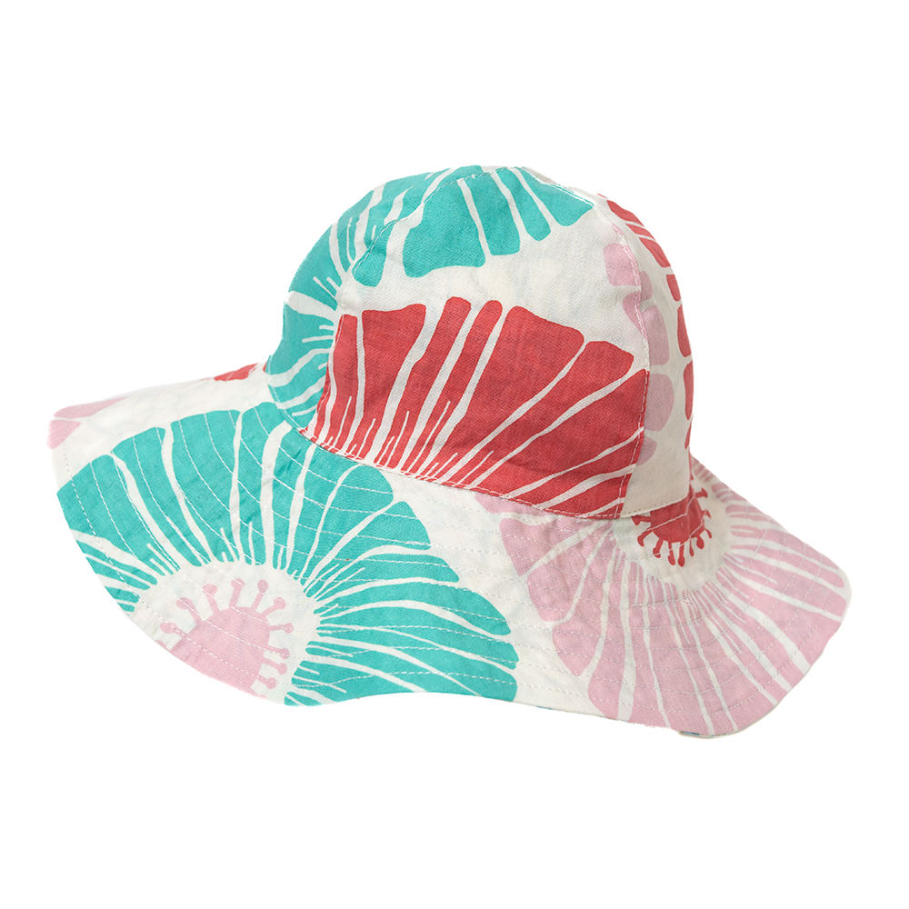 Bubblegum Flowers Scrappy Sun Hat