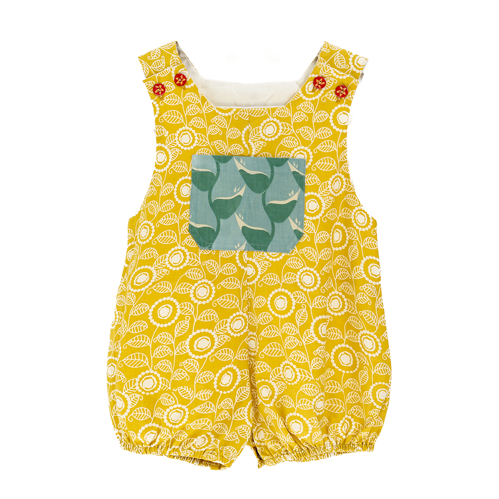 Chartreuse Cotton Romper, 3 sizes - SALE CLOTHING & KIDS