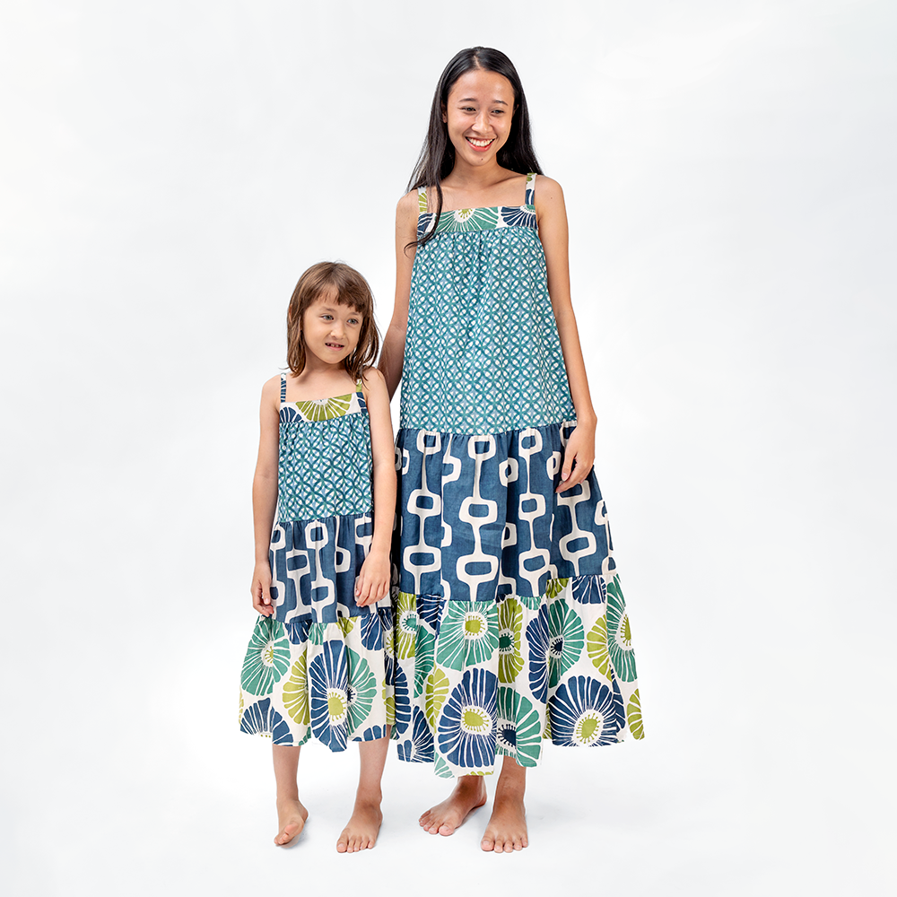 Cotton Scrappy Ruffle Dress, 3 sizes