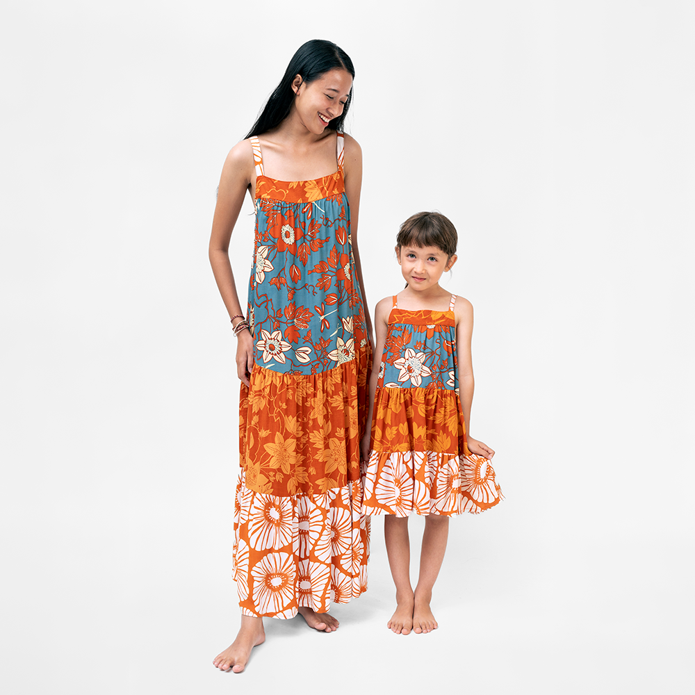 Rayon Scrappy Ruffle Dress, 4 sizes