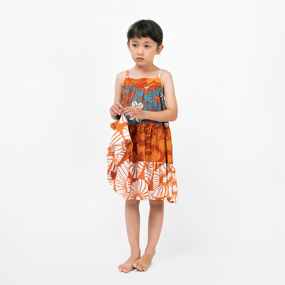 Rayon Scrappy Ruffle Dress, 4 sizes