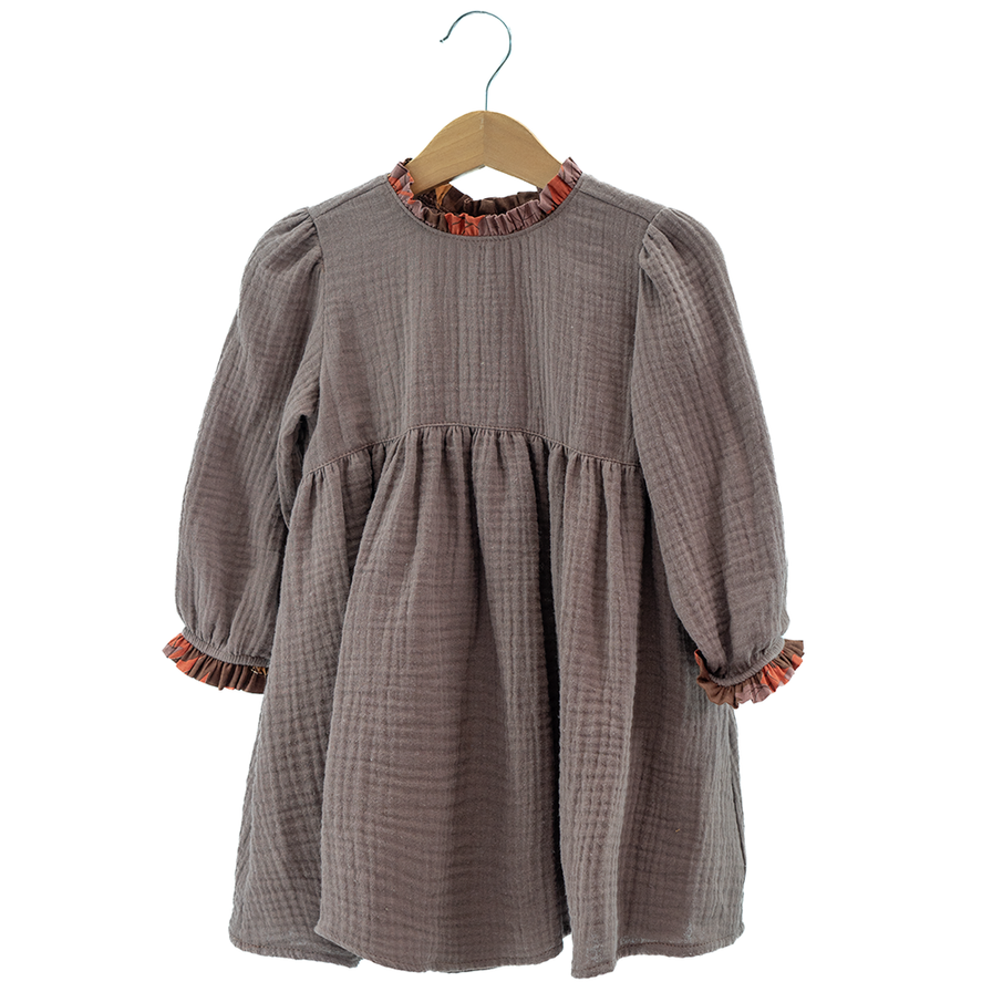 Prairie Dress Mocha, 5 sizes - SALE CLOTHING & KIDS