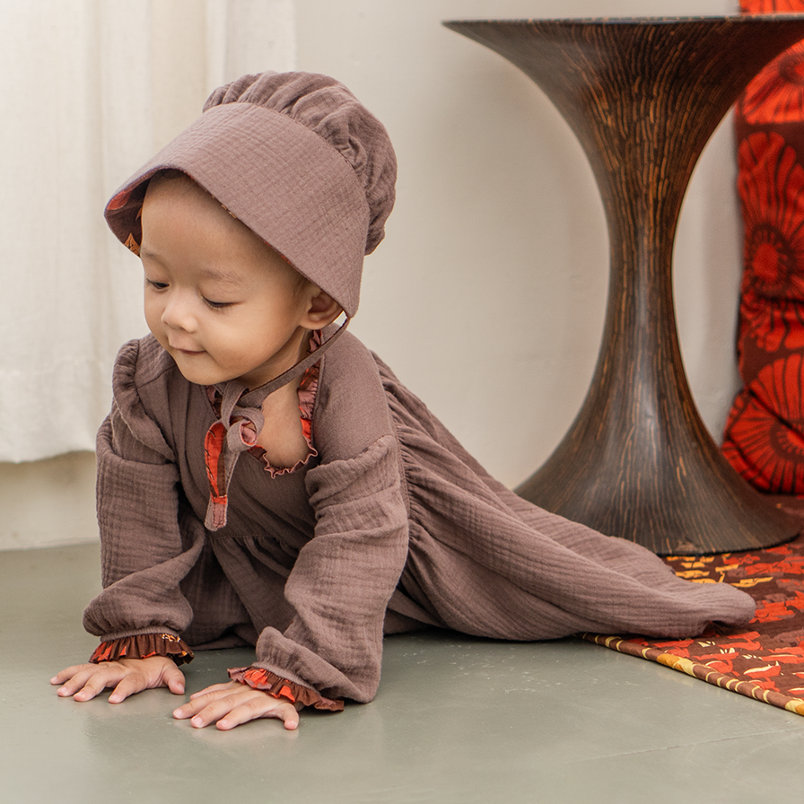 Prairie Dress Mocha, 5 sizes - SALE CLOTHING & KIDS