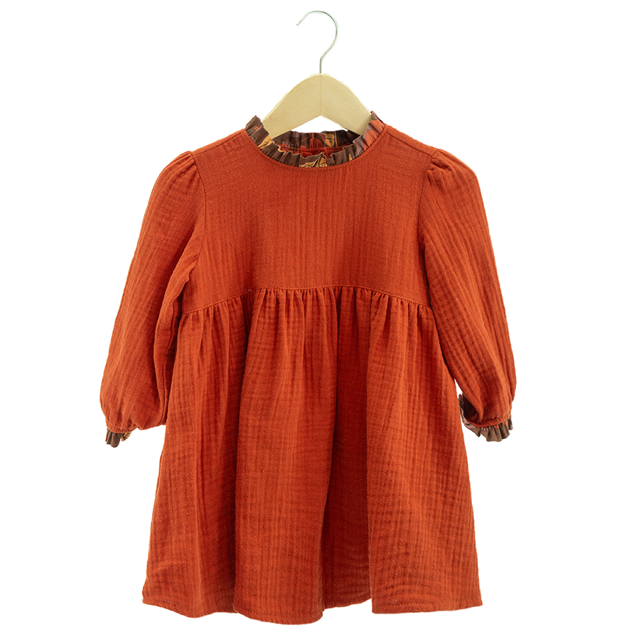 Prairie Dress Red, 5 sizes - SALE CLOTHING & KIDS